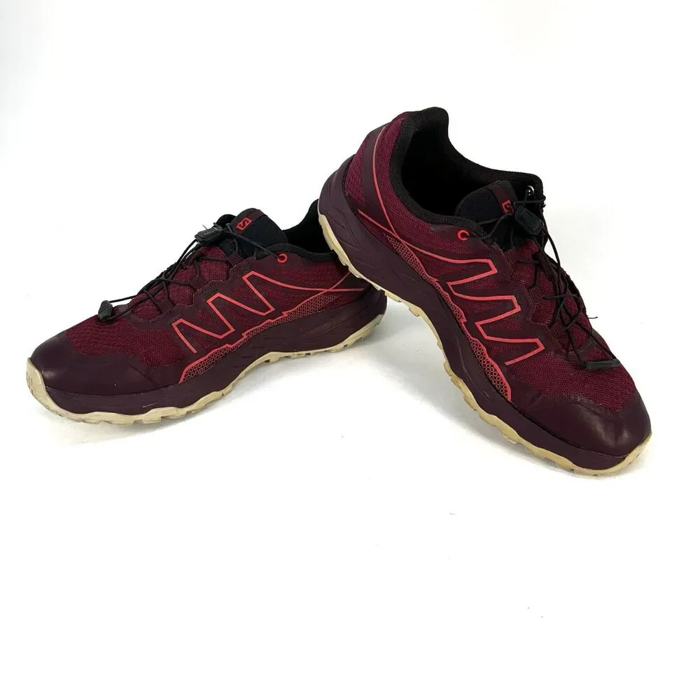 Salomon XA TAKEO Women's Size 9.5 Burgundy Trail Running Hiking Sneaker 410826